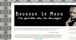 Desktop Screenshot of barbaralamarr.net